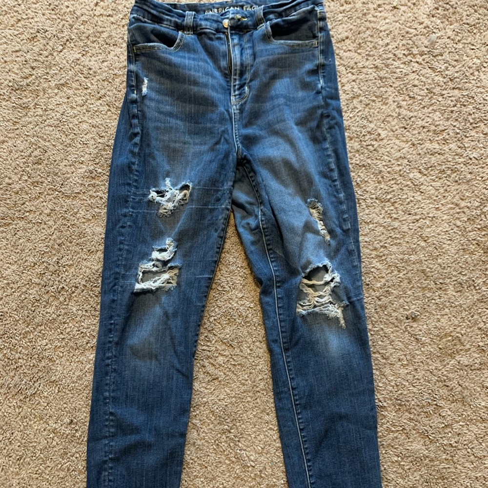 American Eagle Curvy super high rise skinny jeans